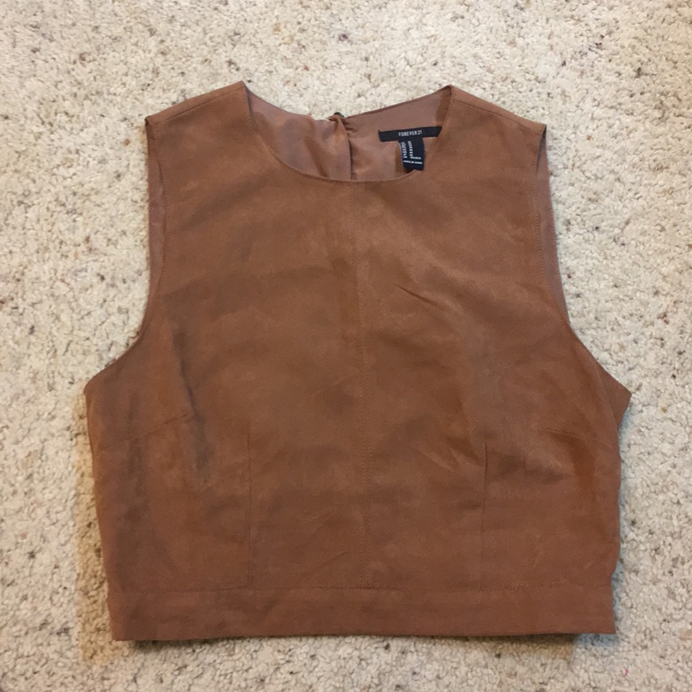 💙Great Cond Suede looking crop Top💙 - Picture 5 of 8